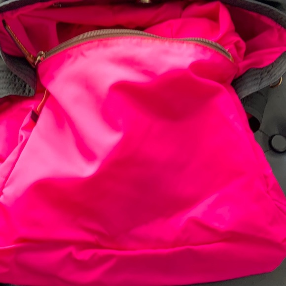 Dooney And Bourke Black All Weather Nylon And Leather Trim Handbag - Picture 8 of 10